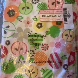 Bib and burp cloth set